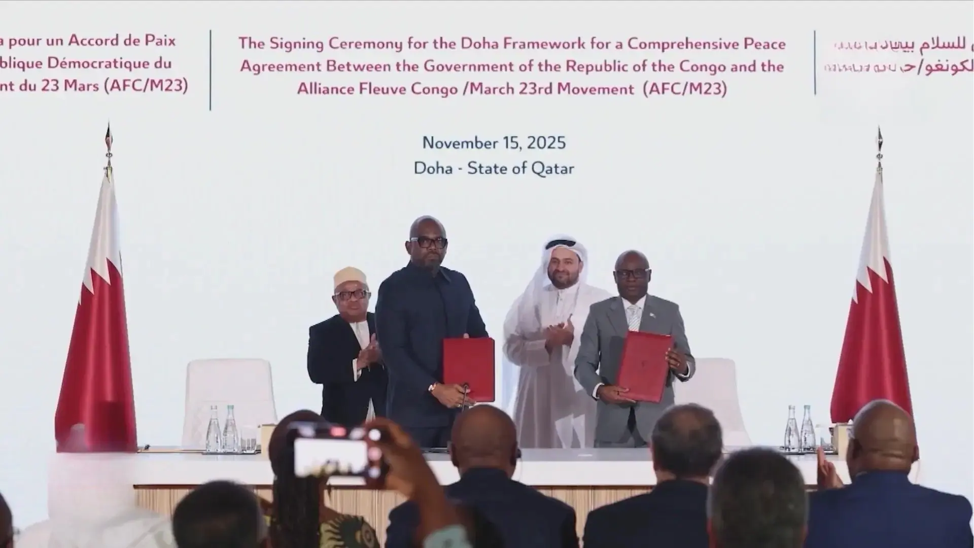 Chính phủ Congo và nhóm M23 ký khung thỏa thuận hòa bình